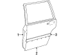 Diagram for Volvo 740 Door Moldings - 3518684