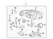 Diagram for Volvo S60 Headlight - 30784257