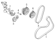 Diagram for Volvo Timing Belt Idler Pulley - 30677892
