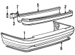 Diagram for Volvo 960 Bumper Cover - 9418243