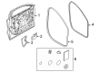 Diagram for Volvo EX30 Door Seal - 80000475