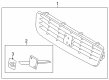 Diagram for Volvo V70 Grille - 30756997