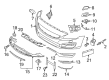 Diagram for Volvo V60 Cross Country Bumper Cover - 39844036