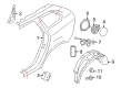 Diagram for Volvo Fuel Door - 31440250