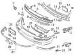 Diagram for Volvo V40 Bumper Cover - 30899312