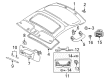 Diagram for Volvo C70 Sun Visor - 8612085