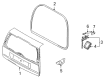 Diagram for Volvo V70 Lift Support - 30799161