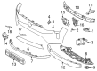 Diagram for Volvo EX90 Bumper - 32348131