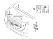 Diagram for Volvo S40 Emblem - 8620309