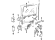 Diagram for Volvo 740 Window Regulator - 6848883