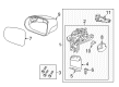 Diagram for Volvo S90 Car Mirror - 31402848
