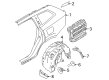 Diagram for Volvo EX90 Air Deflector - 32130907