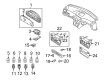 Diagram for Volvo S60 Ambient Temperature Sensor - 8691666