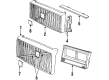 Diagram for Volvo 244 Grille - 1304065