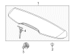 Diagram for Volvo V60 Spoiler - 39804000