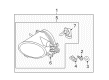 Diagram for Volvo Daytime Running Lights - 30764931