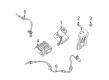 Diagram for Volvo ABS Pump And Motor Assembly - 30793490
