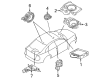 Diagram for Volvo S40 Car Speakers - 30775409