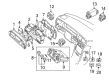 Diagram for Volvo Headlight Switch - 30739333