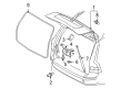 Diagram for Volvo Liftgate Lift Support - 31278322