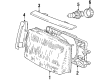 Diagram for Volvo 240 Headlight Screws - 1372186