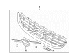 Diagram for Volvo S60 Grille - 31323099