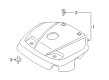 Diagram for Volvo Engine Cover - 31657646