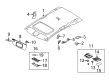Diagram for Volvo Sun Visor - 39814762