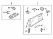 Diagram for Volvo V60 Cross Country Pillar Panels - 32131408