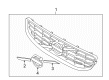 Diagram for Volvo S60 Grille - 30795040