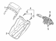 Diagram for Volvo EC40 Steering Column Cover - 32372028