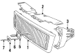 Diagram for Volvo 960 Grille - 9126997