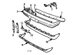 Diagram for Volvo 244 Door Moldings - 1372330
