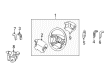 Diagram for Volvo C70 Steering Wheel - 8674602