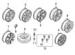 Diagram for Volvo S90 Wheel Bearing Dust Cap - 31660917