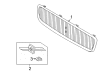 Diagram for Volvo Grille - 8620116