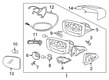 Diagram for Volvo Car Mirror - 31371412