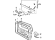 Diagram for Volvo 850 Liftgate Hinge - 6846669