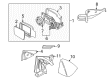 Diagram for Volvo S40 Mirror Actuator - 30652200