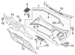 Diagram for Volvo V60 Cross Country Grille - 31402675