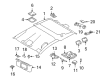 Diagram for Volvo Sun Visor - 39814819