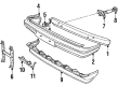 Diagram for Volvo 244 Air Deflector - 3540872