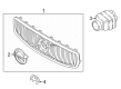 Diagram for Volvo S60 Grille - 32291436