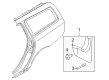 Diagram for Volvo V70 Mud Flaps - 30744141