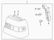 Diagram for Volvo S70 Tail Light - 9151632