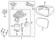 Diagram for Volvo S90 Car Mirror - 31663299