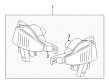 Diagram for Volvo V40 Daytime Running Lights - 30865565