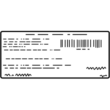 Volvo 30651000 Emission Label