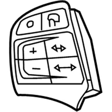 Volvo 31334456 Cruise Switch, Black/Charcoal