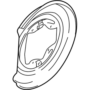 Volvo V70 Brake Dust Shield - 30714066